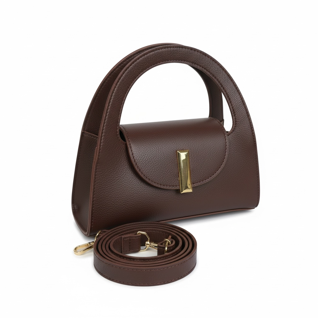 Bolsa Fashion Casual Fecho Metal Dourado Alça de Mão e Transversal em Oferta na Shopee