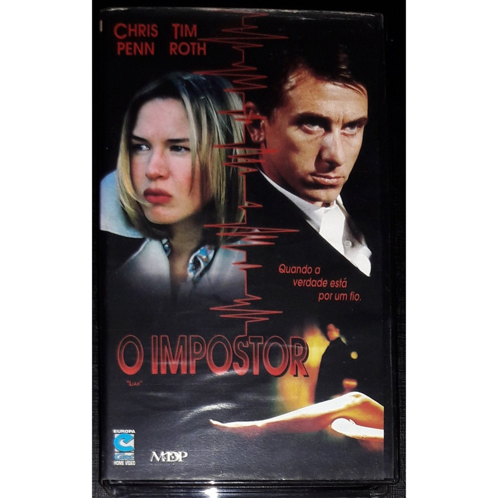 O Impostor Filme Fita VHS 1998 Policial Raro Anos 90 Legendado Tim Roth Chris Penn Rosanna Arquette