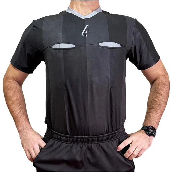 Camiseta Uniforme Para Árbitro Com Bolso Proteção UV Tecido de Alta Qualidade