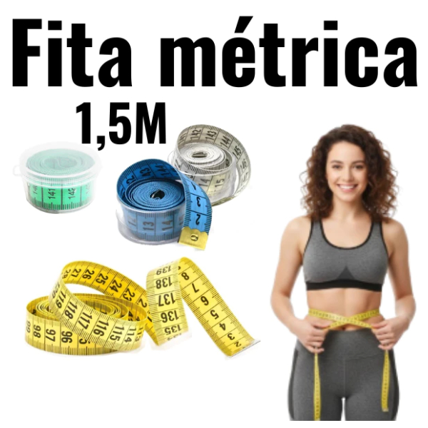 Fita Métrica 150cm Costura Corporal Medidas, Costura, Medição Corporal, Móveis e Artesanato