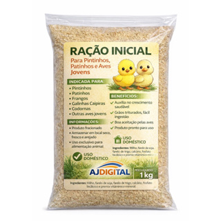 Ração para Pintinhos patinhos frangos angola 1kg – Crescimento Rápido e Saudável preforte em Oferta na Shopee
