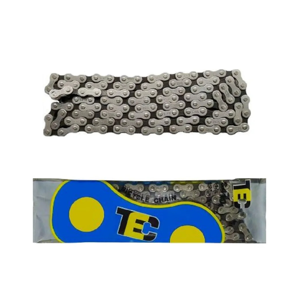 Corrente Tec 1/2x1/8x114-c410 Preto Grossa Bike Fixa Single