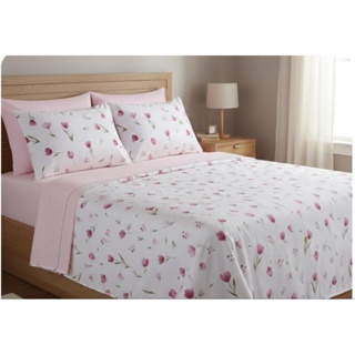 Jogo De Lençol 4 Peças Cama Casal Queen Box Estampado Algodão Percal 180 Fios Ponto Palito em Oferta na Shopee