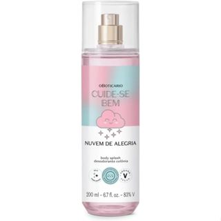 Body Splash Desodrante Colônia Cuide-se Bem Nuvem de Alegria 200ml em Oferta na Shopee