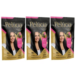 Kit Alisante Henê Gel Pelúcia Médio Pouch 180g Embelleze - 3 Unidades