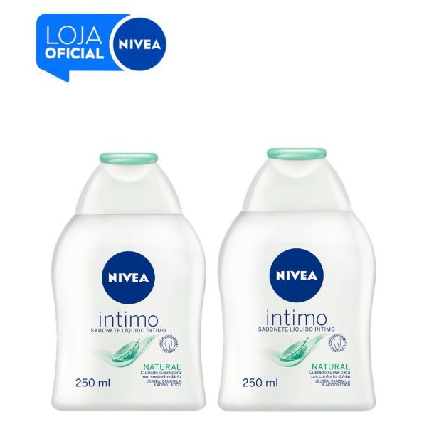 KIT NIVEA Sabonete Líquido Íntimo Natural 250ml - 2 unidades BBB 26 em Oferta na Shopee