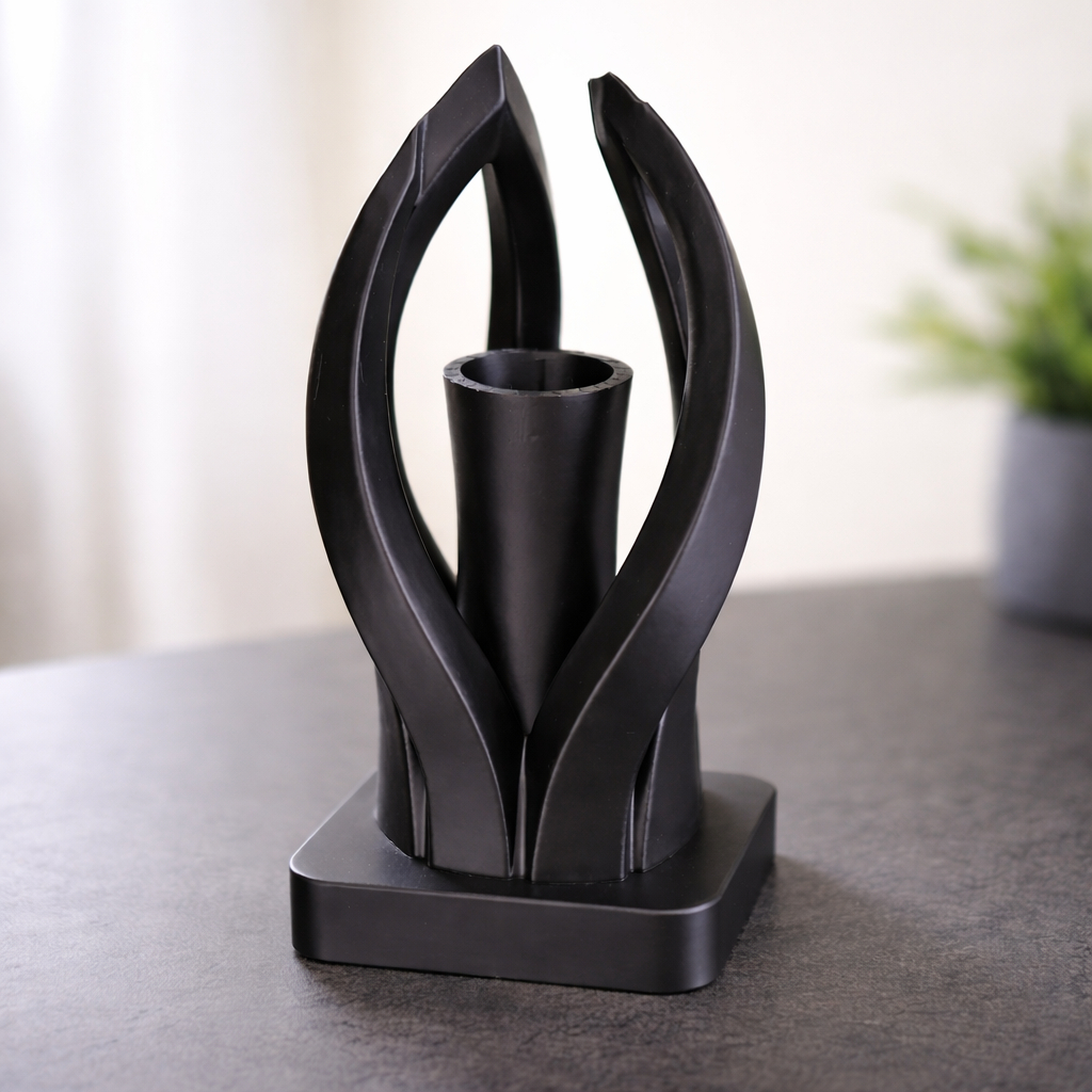Vaso Decorativo Escultural – Design Moderno – Centro de Mesa – Destaque Sofisticado – Sala e Escritório