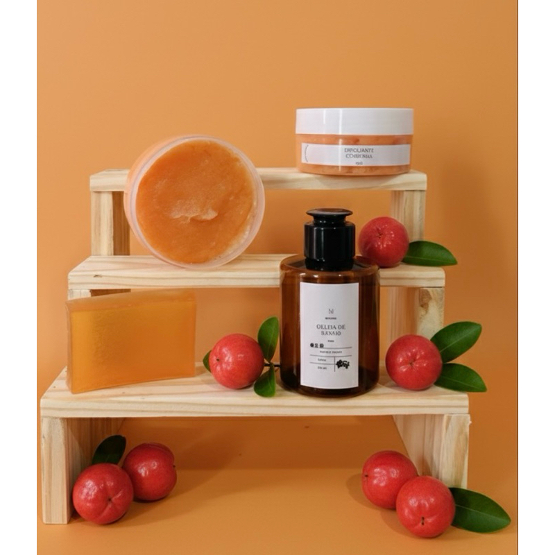 Kit Banho: Esfoliante Corporal de Açúcar + Gel de Banho + Brinde Exclusivo! em Oferta na Shopee