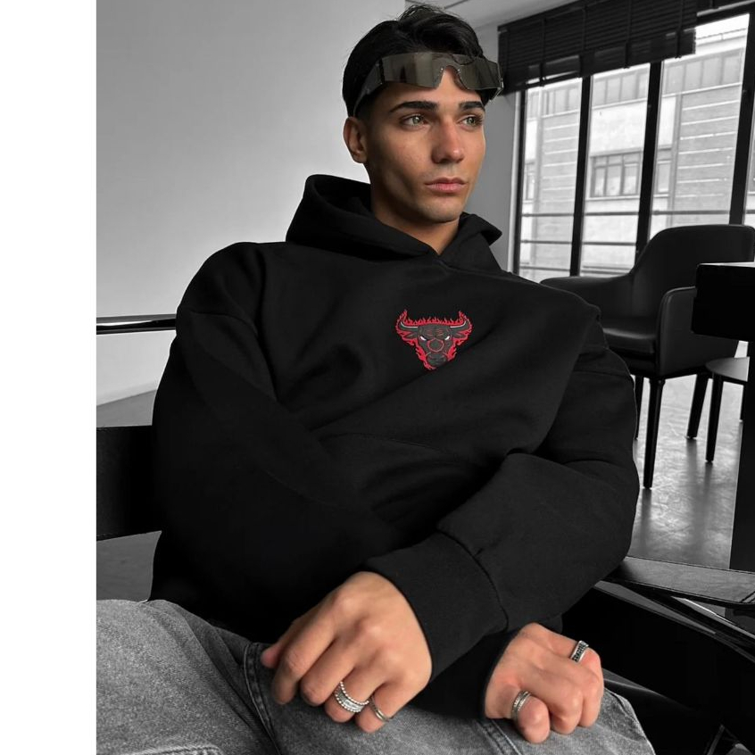 Moletom Canguru Boh Fearls Flamy Aftersoul Unissex Plus Size P ao G3 Peluciado