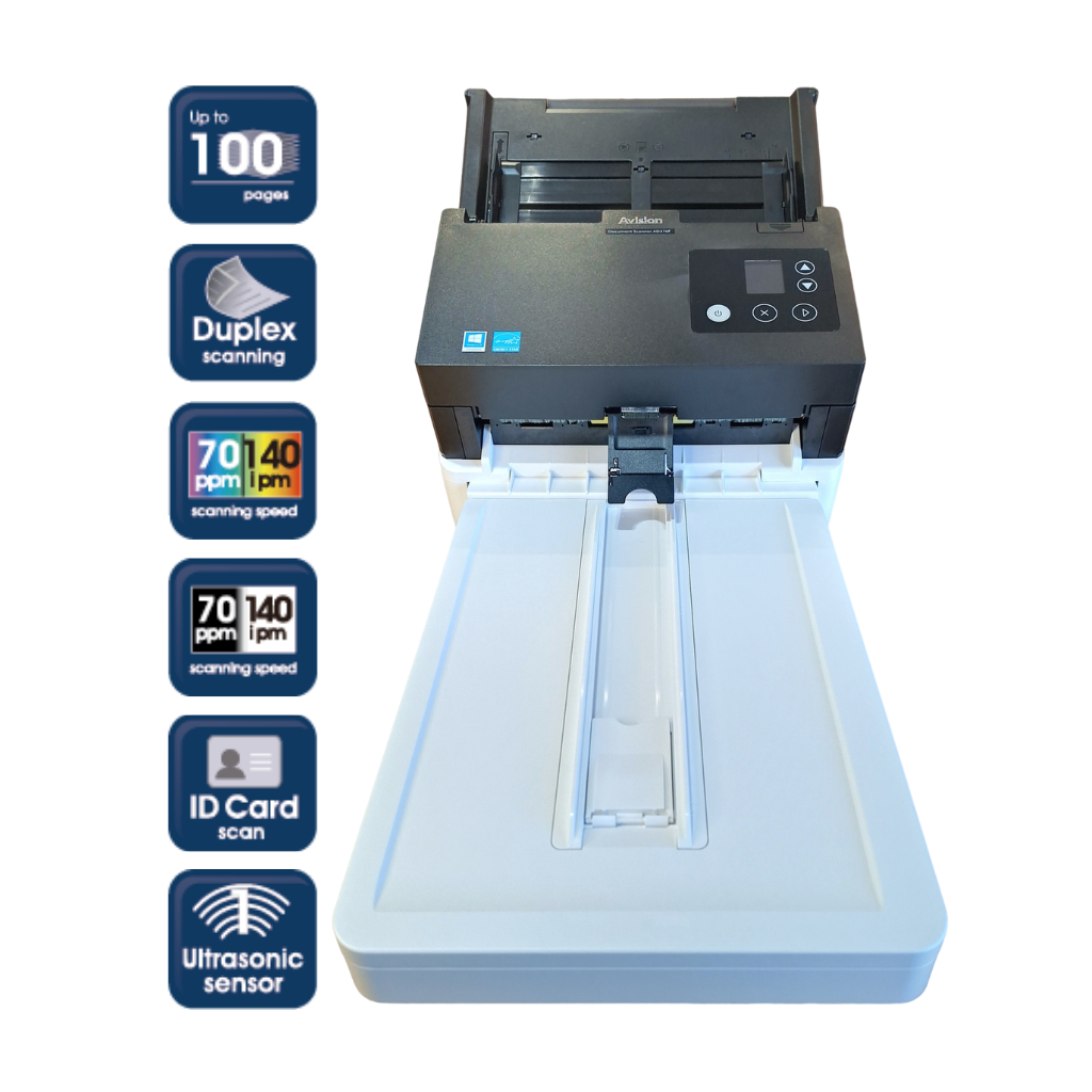Scanner Profissional Avision Ad370f USB Corporativo Duplex