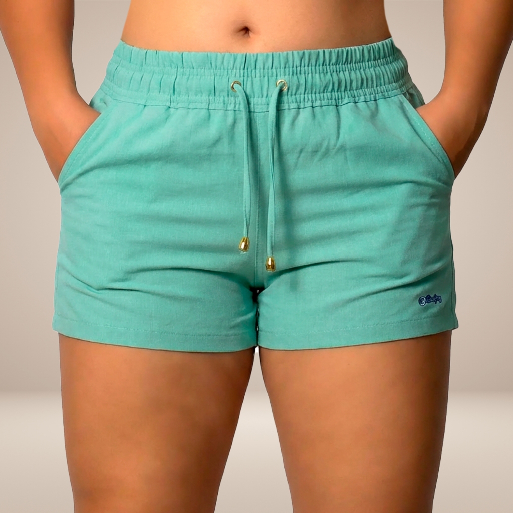 Short Tactel Feminino P Ao Plus Size Moda Praia Academia Fit Verão