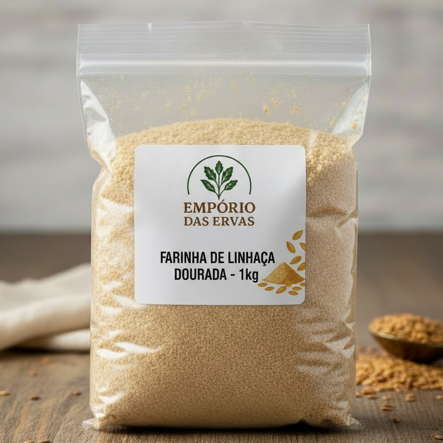 Farinha de Linhaça Dourada Premium 1kg em Oferta na Shopee