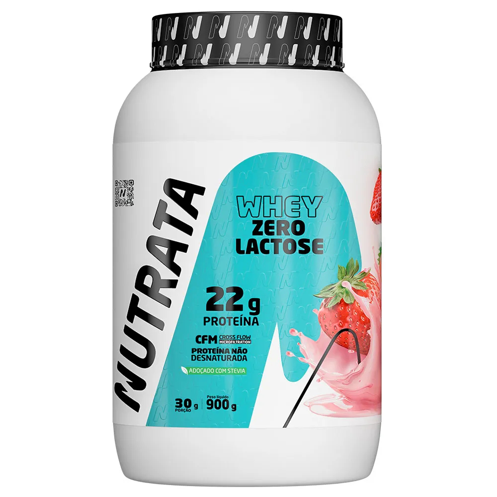 Whey Protein Concentrado Nutrata 900g Whey Protein Concentrado Zero Lactose Whey Nutrata Original