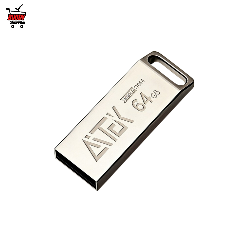 Pen Drive Usb 2.0 64gb Rápido E Seguro Alta Velocidad Prateado em Oferta na Shopee