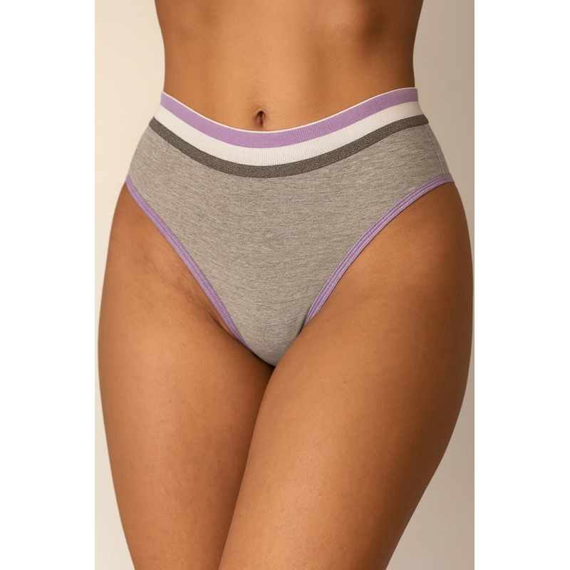 Kit 5 Calcinhas 100% Algodão Segura Barriga Elástico Reforçado