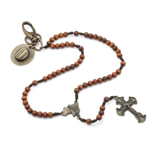 Terço Agro Nossa Senhora Aparecida Mad 8mm / Chaveiro Agro Nossa Senhora Aparecida em Oferta na Shopee