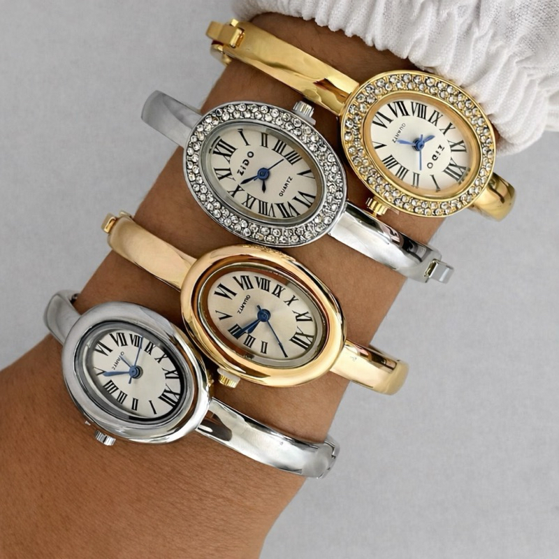 Relógio Feminino Bracelete Luxo Elegante P124