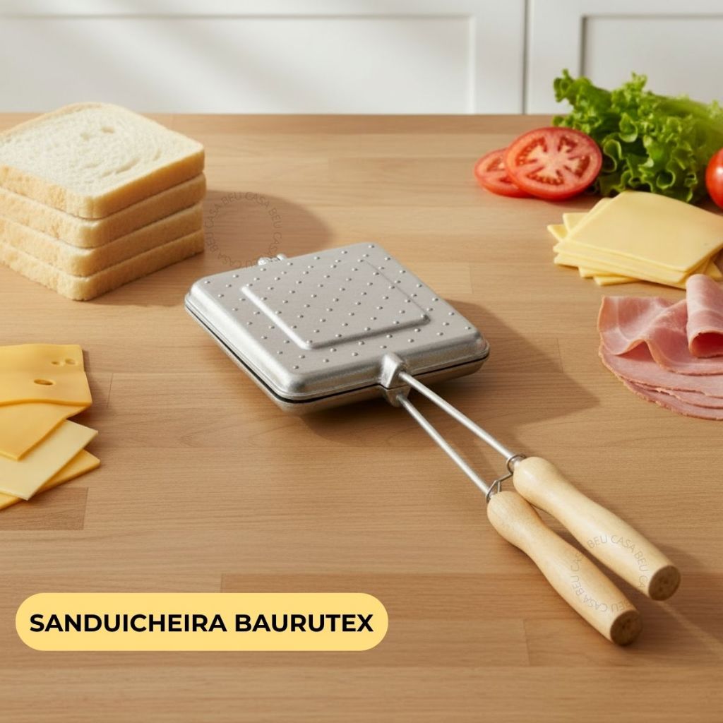 Sanduicheira Baurutex Misteira Tostex Alumínio Rápida Fogão Lanches em Oferta na Shopee