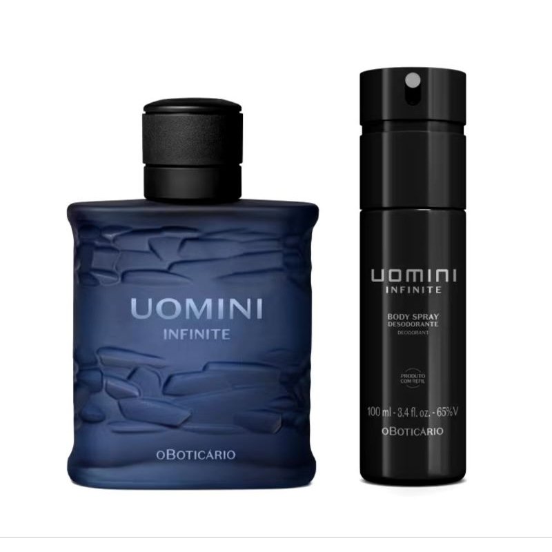 Uomini Infinite Desodorante Colônia 100ml, Body Spray 100ml - Boticário