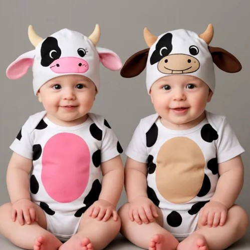 Body Bebê Temático Vaquinha Bezerro Fazendinha Mesversario Animais– 100% Algodão, Manga Curta em Oferta na Shopee