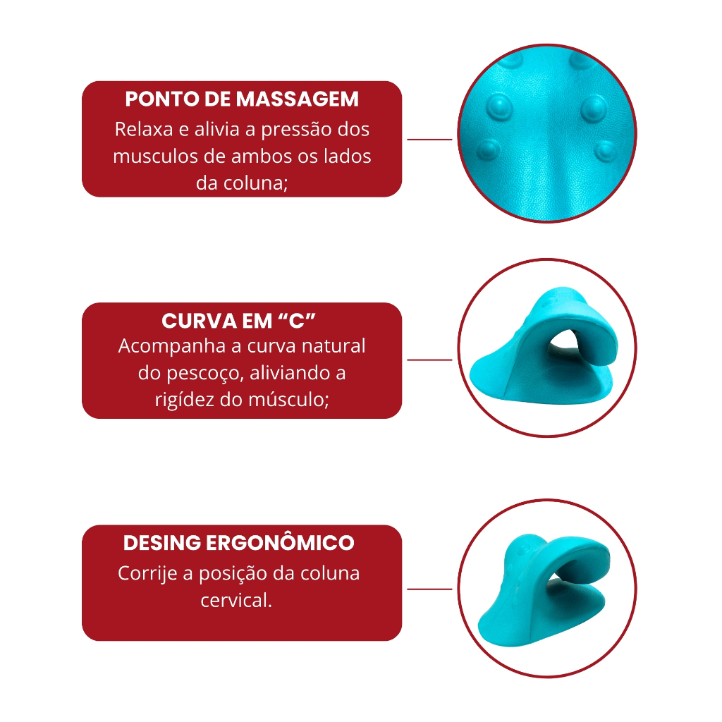 Massageador E Alongador Cervical Para O Pescoço · foto 2