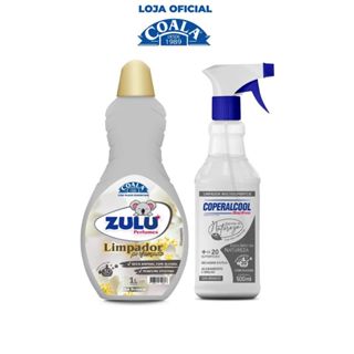 Kit 1Limpador Zulu Perfumes Chá Branco 1l + 1Coperalcool Segredos da Natureza Equilíbrio da Natureza 500ml em Oferta na Shopee