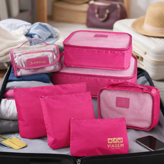 Kit Organizador de Malas 6 pcs + Necessaire Rocambole em Oferta na Shopee