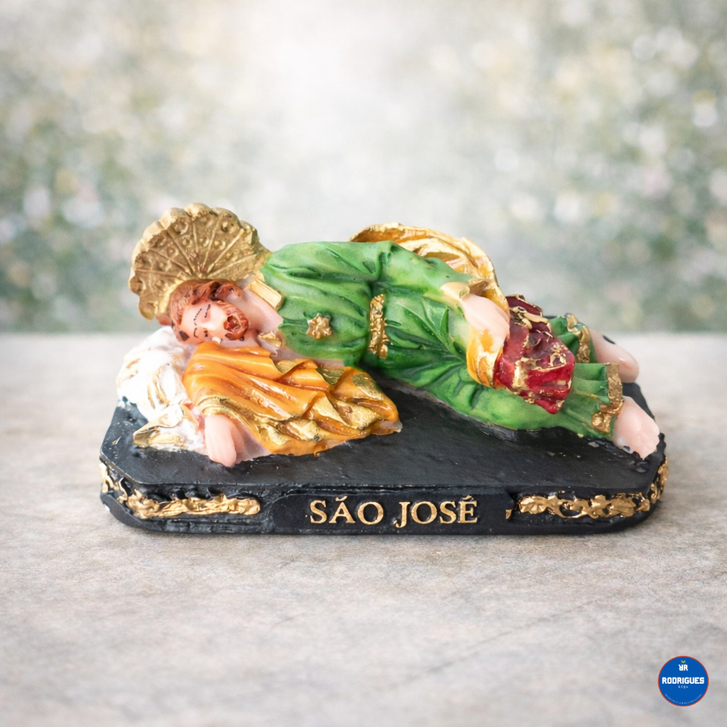 Imagem São José Dormindo Resina 8cm em Oferta na Shopee