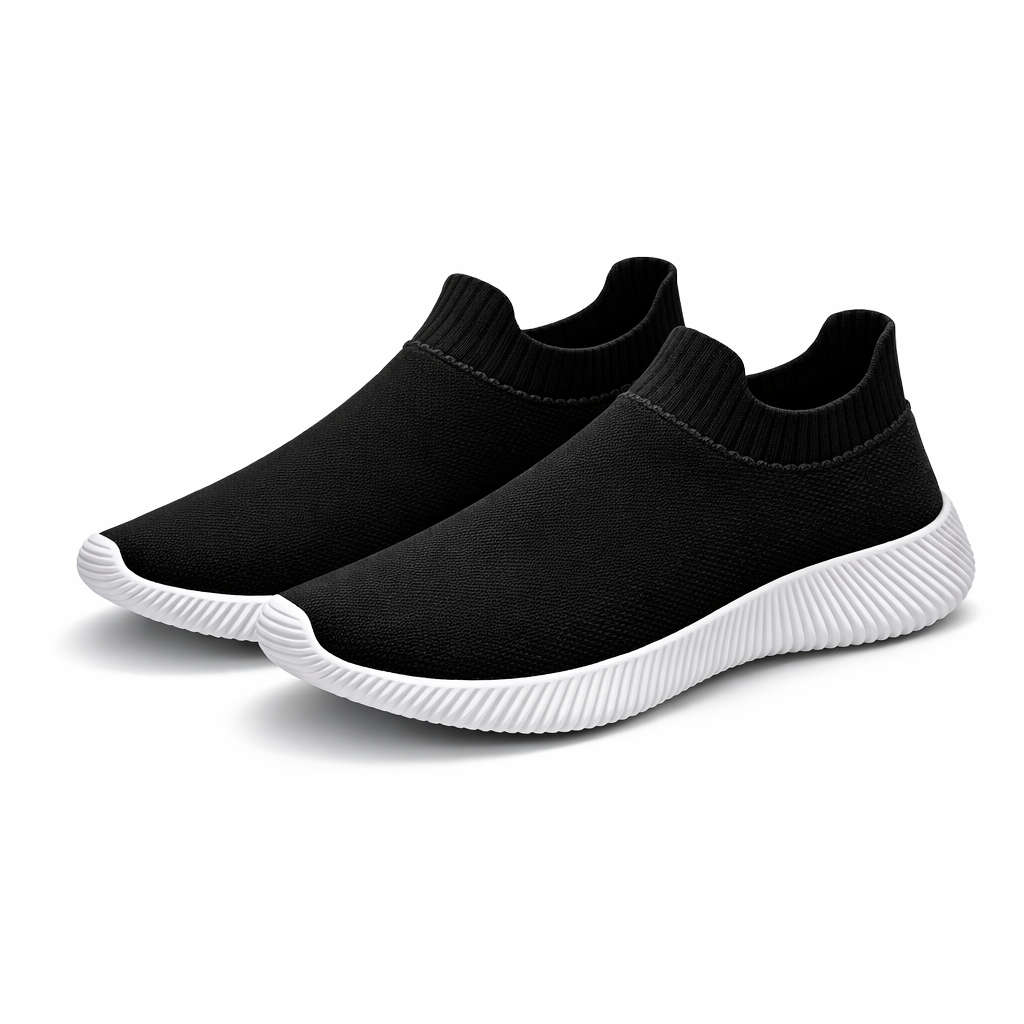 Tenis Meia Feminino Sem Cadarço Slip Ortopédico Esportivo Confortavel Casual