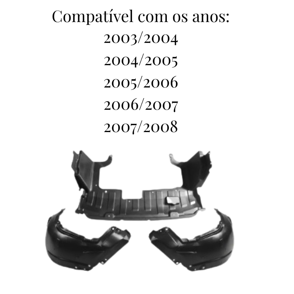Par Parabarro Lameiro e Defletor Para Honda Fit 2003 A 2008 — imagem 2 de 2