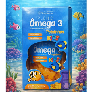Pleno Ômega3 Peixinhos Kids Sabor Laranja 30 Gomas - Alquímía em Oferta na Shopee