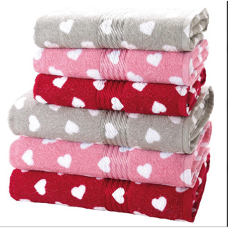 Kit 2 Toalhas Banho e Rosto Coração 100% Algodão Felpudo tope qualidae em Oferta na Shopee