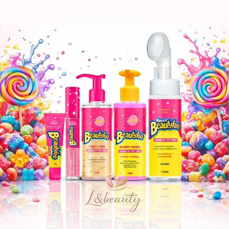 Kit Linha Skin Care Completo Cheirinho de Chiclete Face Beautiful - Beautyloo