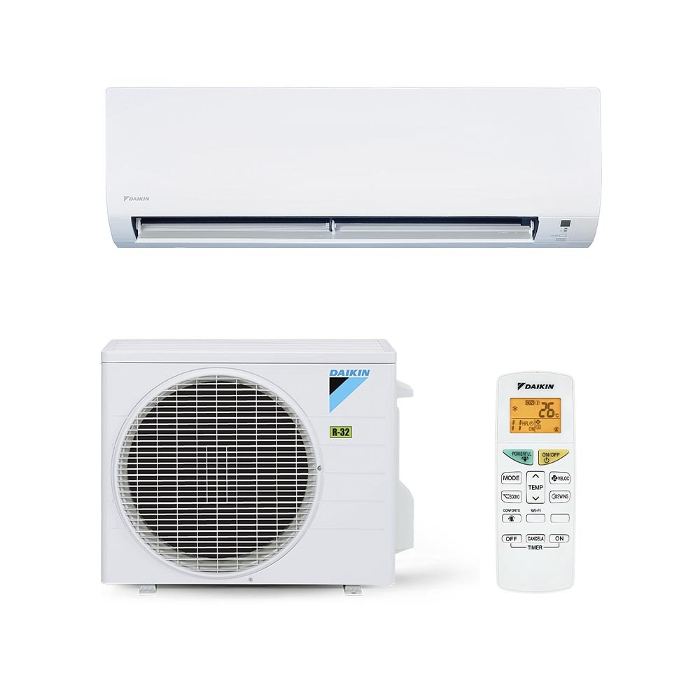 Ar-condicionado split hi-wall Full Inverter Daikin 18.000 BTUs quente e frio R-32, 220V
