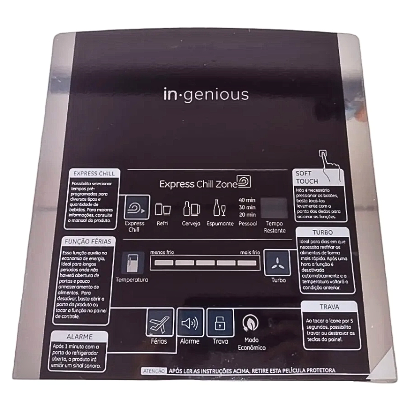 Adesivo Display Do Porta Refrigerador Ge Ingenious