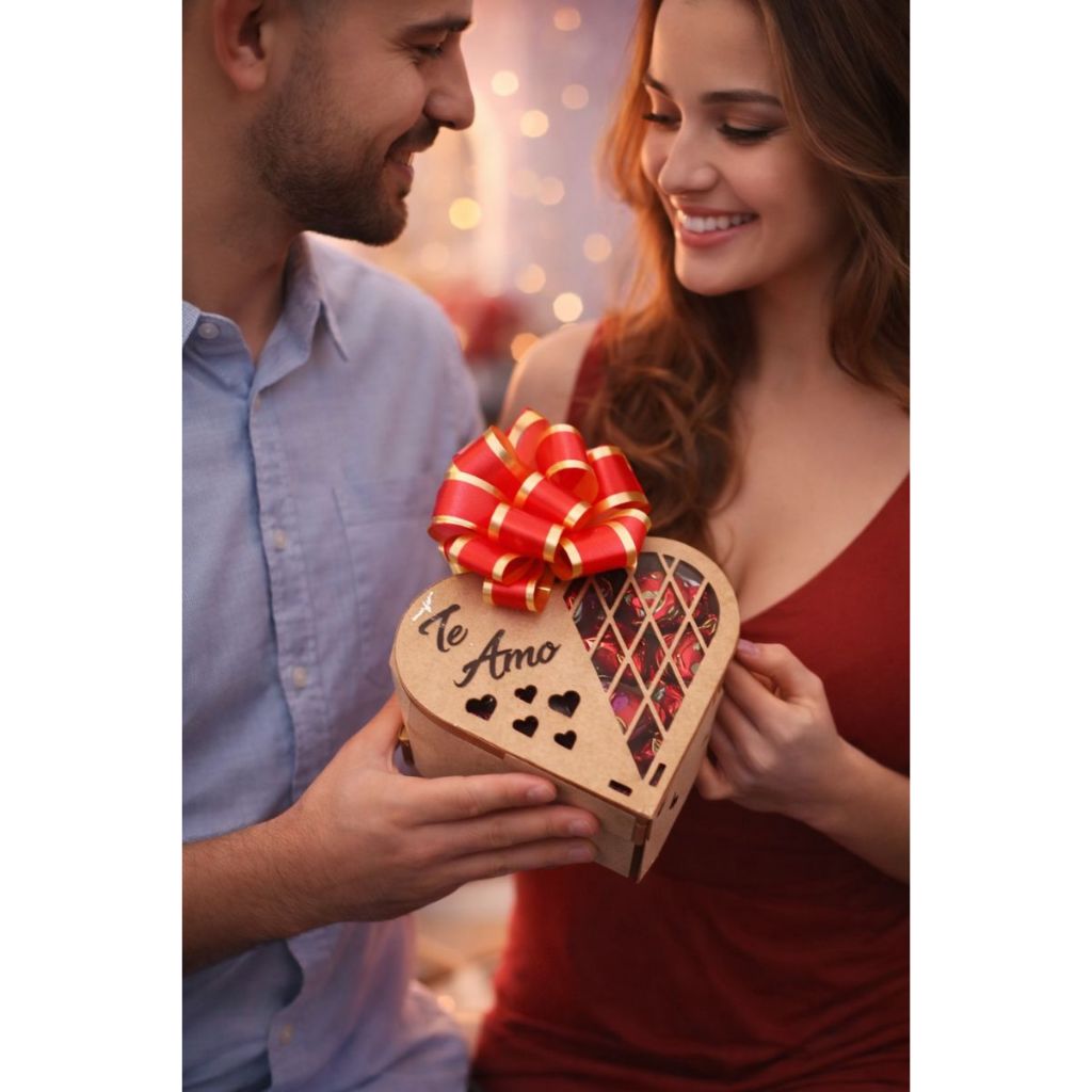 Cesta Coração - Kit Para Montagem de Cesta Romântica em MDF – Formato de Coração - Presente para Todas as ocasiões em Oferta na Shopee