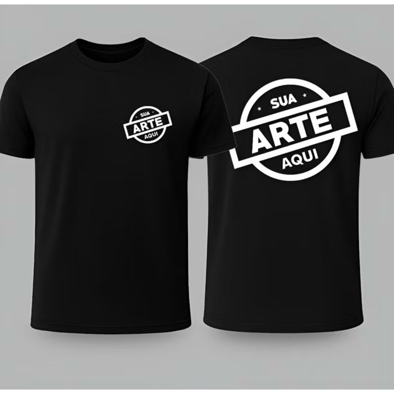 Camiseta Personalizada com Logo Uniforme Evento 100% Algodao — imagem 2 de 2