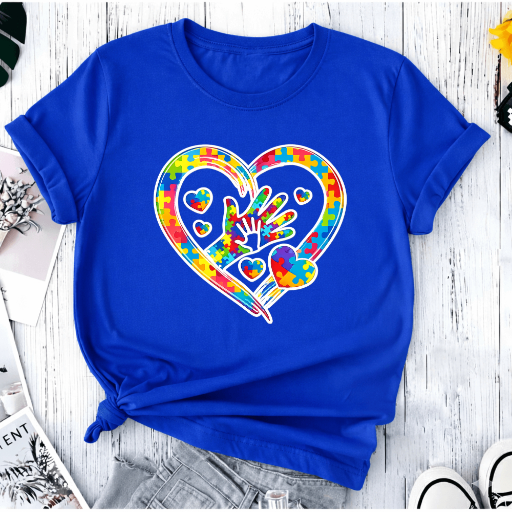 Blusa Tshirt Autismo Feminina Algodão Camiseta Autista