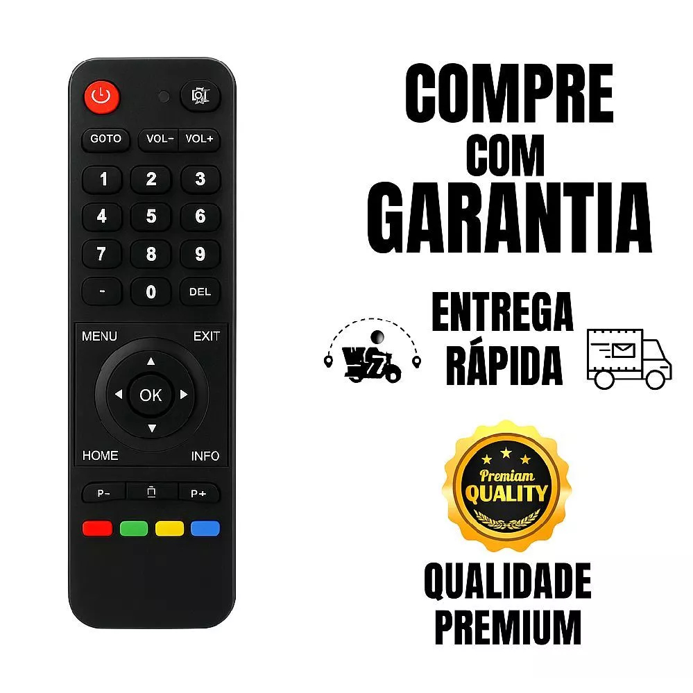 Controle Remoto Smart TV Novo – Modelos 3 5 6 7 LE-7454