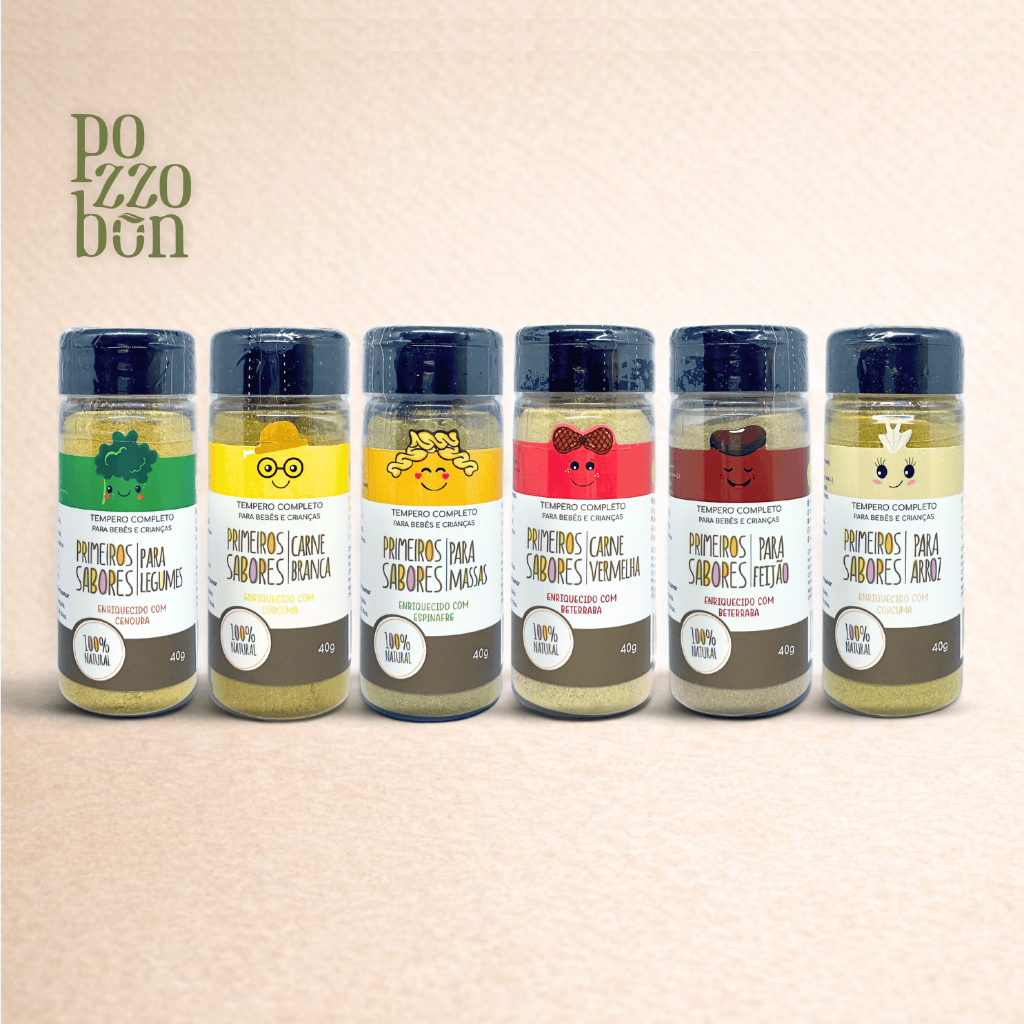 Kit 6 Tempero Primeiros Sabores Natural Para Grãos, Legumes e Carnes Terra Amor 40 g em Oferta na Shopee
