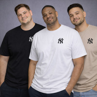 Kit 3 Camisetas Masculinas Plus Size Estilo Urbano Versátil