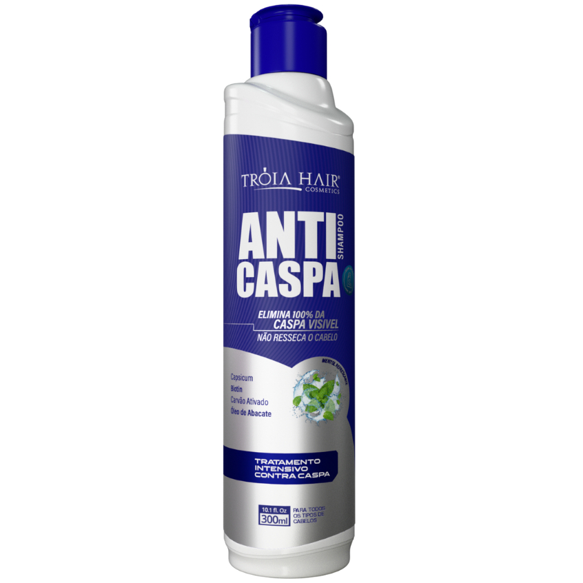 Shampoo Anticaspa Profissional Troia Hair Dermatite Seborreica 300ml Psoríase