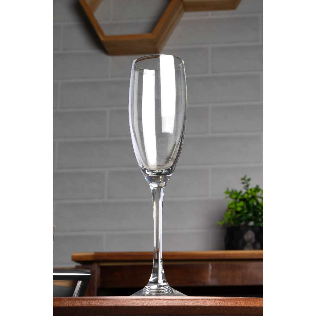 Taça de Champagne de Vidro Luminarc Vinery 160ml Wolff Elegância para Mesa Posta