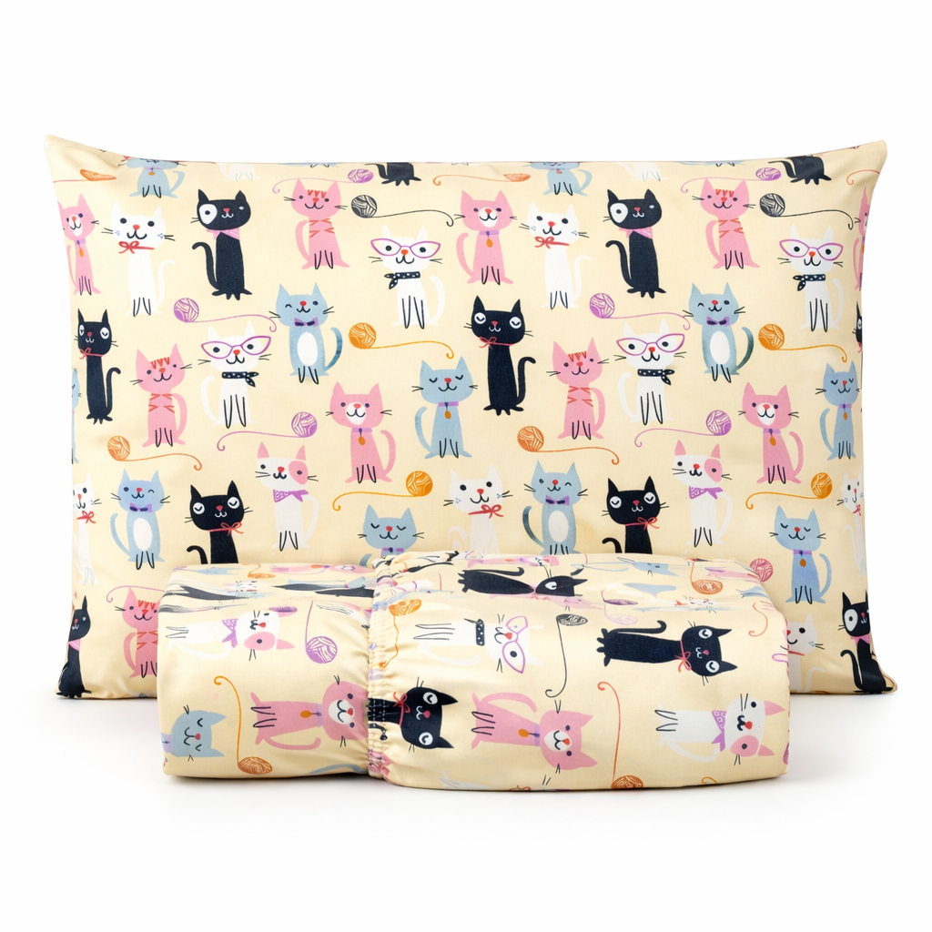 Lençol Solteiro Infantil 2 Peças Fronha e Lençol de Elástico -INFANTIL em Oferta na Shopee