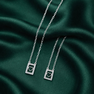 Escapulário Prata 925 Legítima Coração Cravejado em Oferta na Shopee