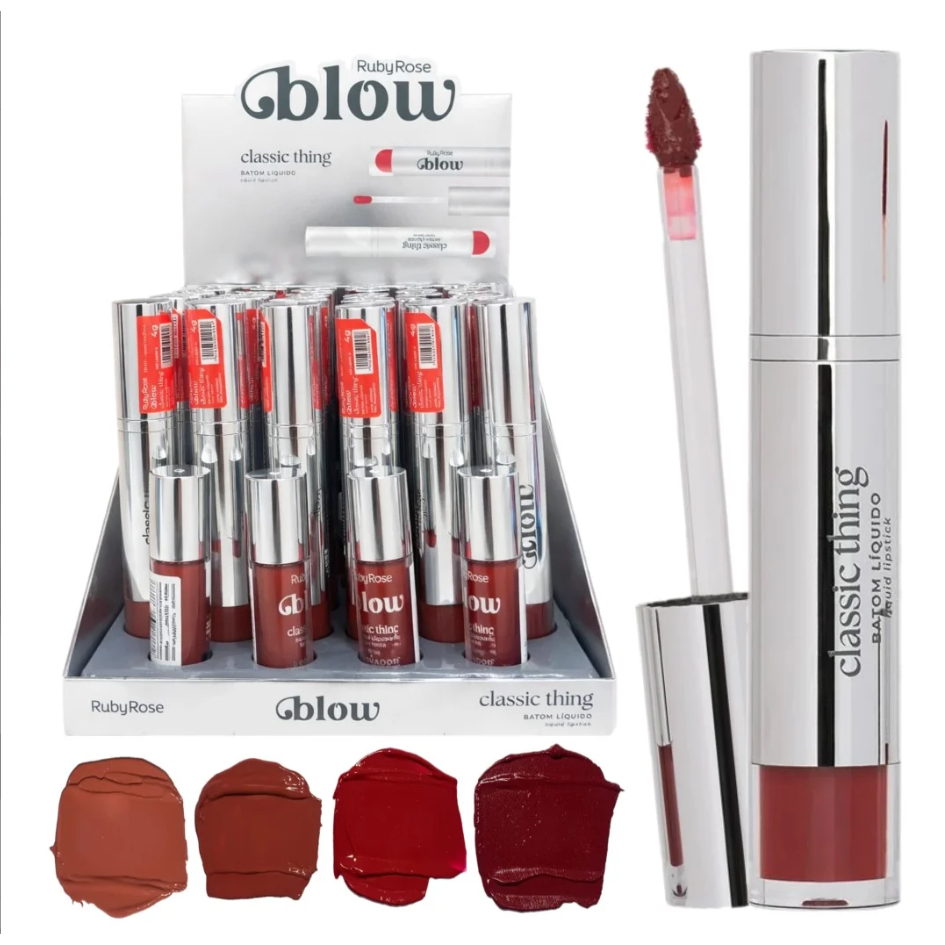Box C/ 36 Batom Liquido Classic Thing Blow Ruby Rose HBL6205-G1