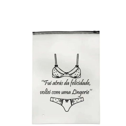 SACO ZIPER PERSONALIZADO ( TIPO SHEIN) LANGERIE OU BIQUINI em Oferta na Shopee