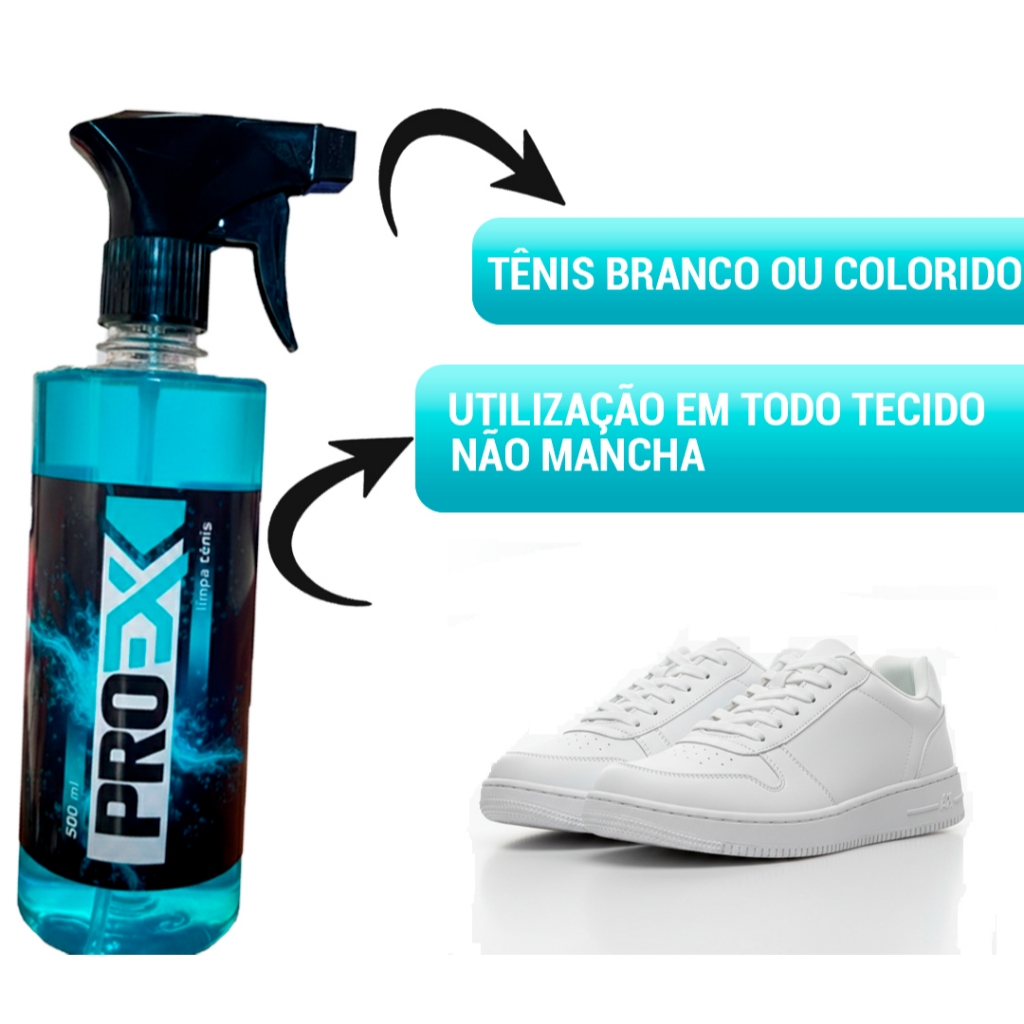 Limpa Tênis Spray Premium Proex Limpeza Profunda 500ml