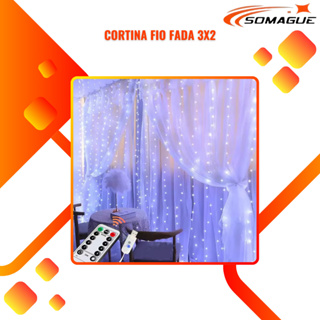 Cortina Led 200 Leds 3m X 2m Decoração Festas Casamentos PRONTA ENTREGA-TP em Oferta na Shopee