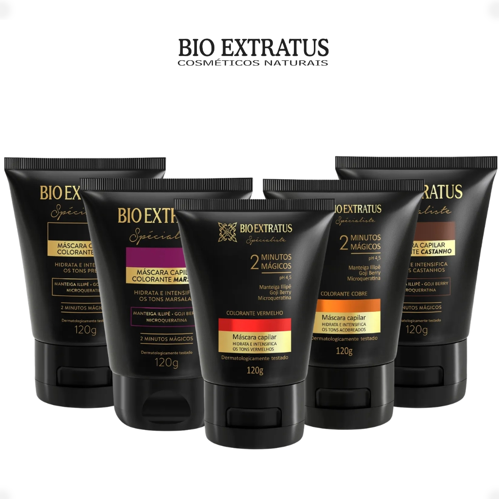 Máscara Capilar Colorante 120g - Bio Extratus em Oferta na Shopee